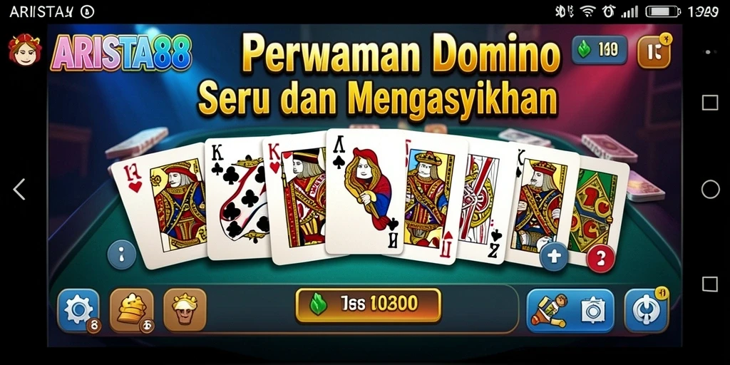 Screenshot gameplay ARISTA88 menunjukkan aksi seru permainan domino.