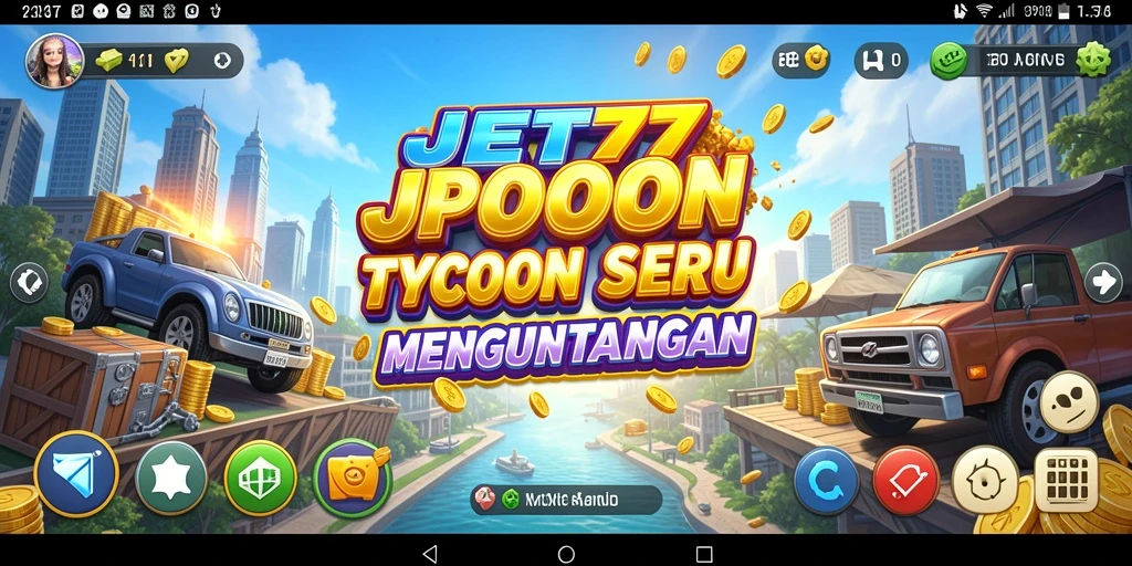 Screenshot JET77 menampilkan gameplay Tycoon yang menarik.