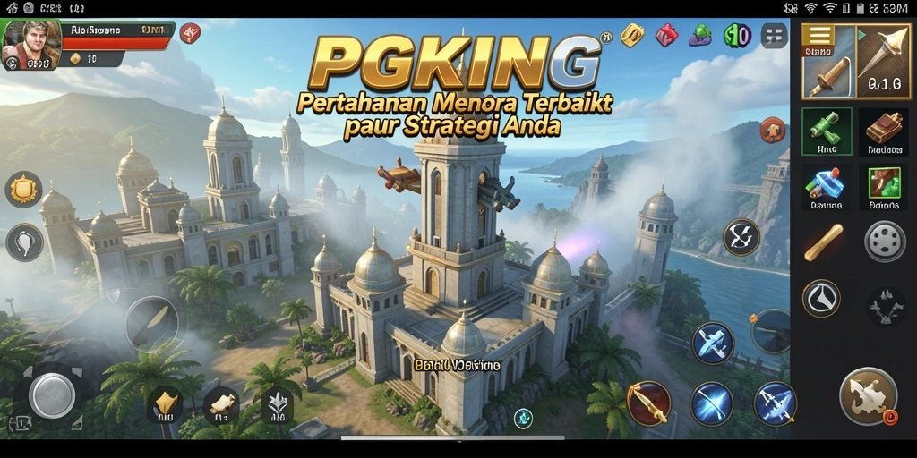 Tampilan menakjubkan dari gameplay Tower Defense yang seru.