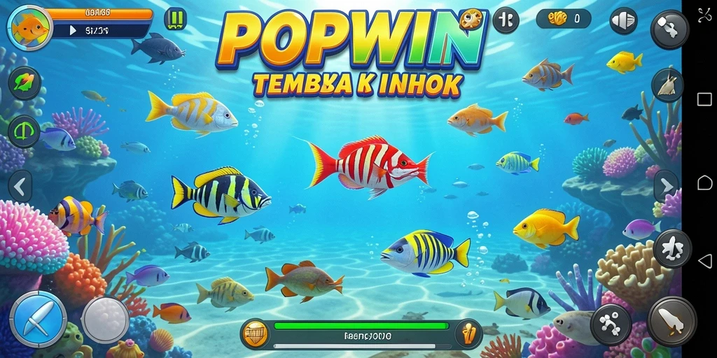 Screenshot menampilkan momen seru dalam gameplay Tembak Ikan.