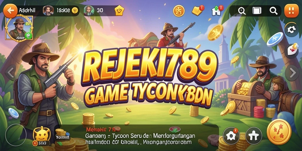 Tampilan gameplay seru dalam REJEKI789 dengan manajemen bisnis yang menarik.