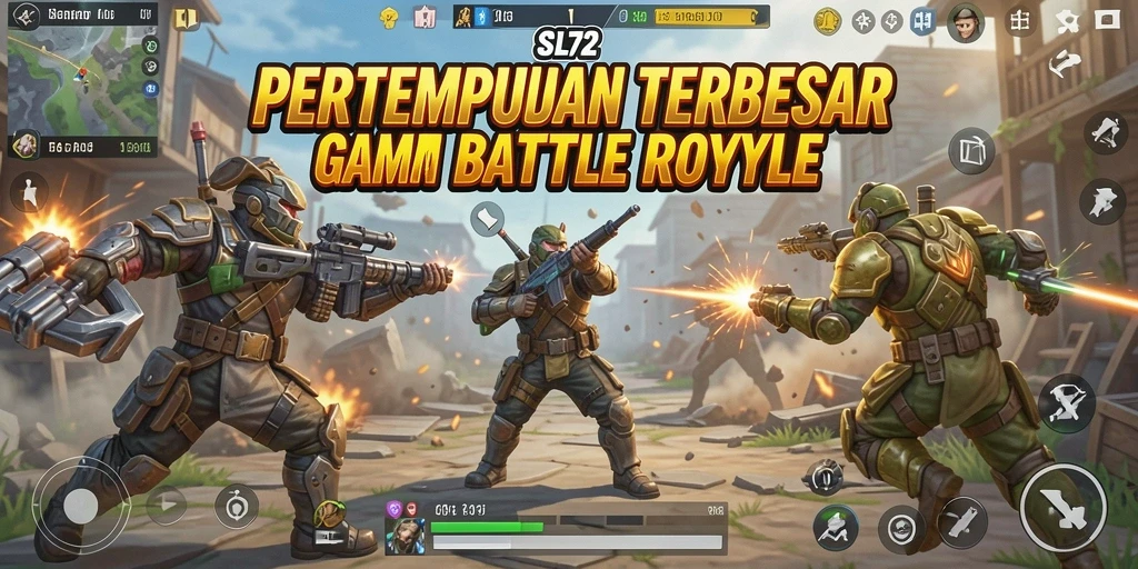 Gameplay Battle Royale yang seru dan mendebarkan di SL72.