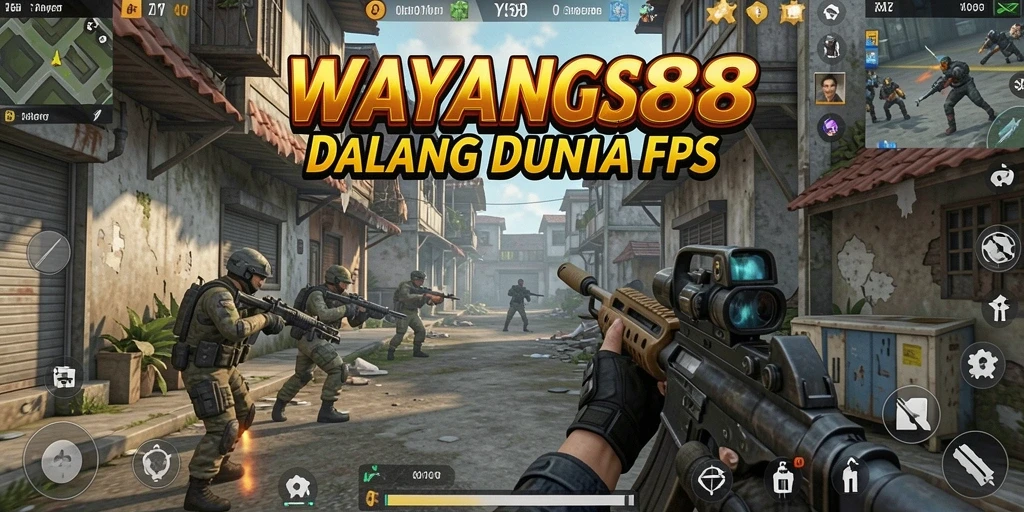 Tampilan gameplay INTENS dari WAYANG88 dengan aksi FPS mendebarkan.