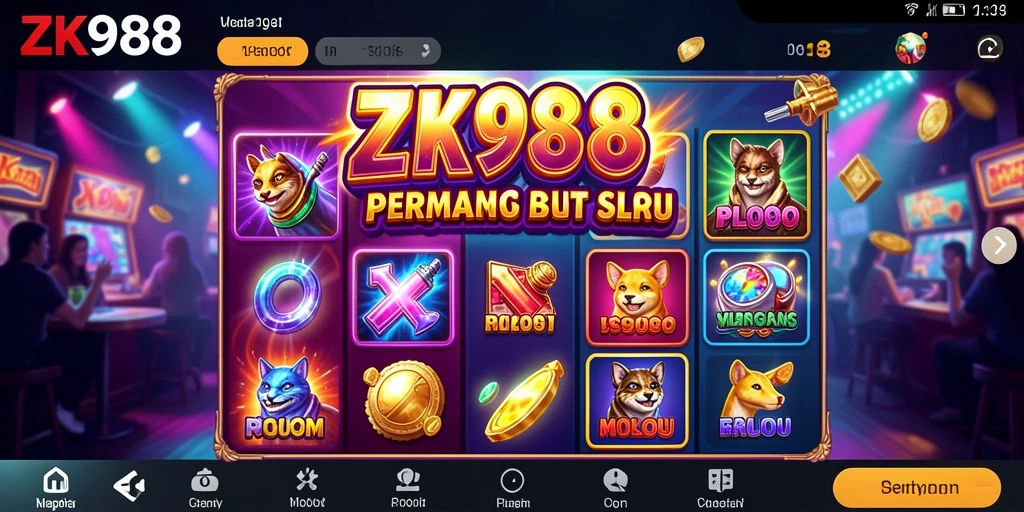 Tampilan screenshot ZK988 yang menampilkan suasana permainan Slot.